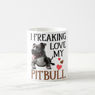 Niedliche Liebe mein Pitbuli Hund Kaffeetasse