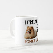 Niedliche Liebe Mein Spitz Hund Kaffeetasse (Vorderseite Links)