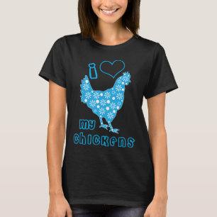 Niedliche Liebe meine Hühner heiß T-Shirt