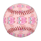 Niedliche Liebe Message Owl Baseball (Rückseite)