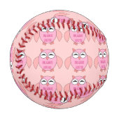 Niedliche Liebe Message Owl Baseball (Vorderseite Links)