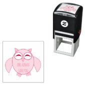 Niedliche Liebe-Message-Owl-Self-Inking-Briefmarke Permastempel (Beispiel)