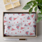 niedliche Liebe mit Gnomen und Herzen Seidenpapier (Geschenk)