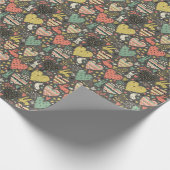 Niedliche Liebe mit Herz Geschenkpapier (Ecke)