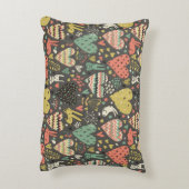 Niedliche Liebe mit Herz Zierkissen (Rückseite(Vertikal))