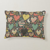 Niedliche Liebe mit Herz Zierkissen (Rückseite)