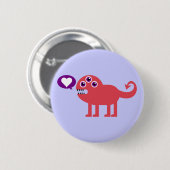 Niedliche Liebe Monster Button (Vorne & Hinten)
