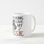 Niedliche Liebe My Aussie Dog Kaffeetasse (VorderseiteRechts)