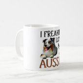 Niedliche Liebe My Aussie Dog Kaffeetasse (Vorderseite Links)