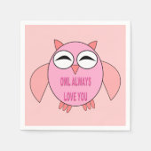 Niedliche Liebe Nachrichten Papiere Napkins Serviette (Vorderseite)