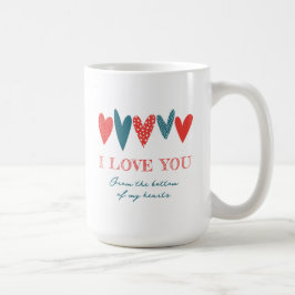 Niedliche Liebe Name Herz Roter Aquamariner Kaffee Kaffeetasse