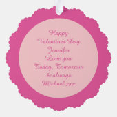 Niedliche Liebe Ornament Karte (Rückseite)