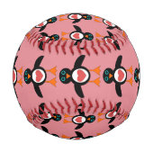 Niedliche Liebe Penguin Baseball (Rückseite)
