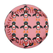 Niedliche Liebe Penguin Baseball (Vorderseite Links)