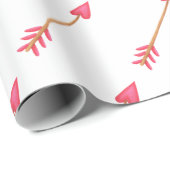 Niedliche Liebe Pfeile Valentinstag Geschenkpapier (Rolleneckpunkt)