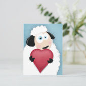 Niedliche Liebe Postkarte (Stehend Vorderseite)