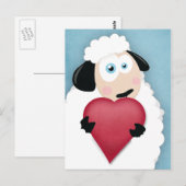 Niedliche Liebe Postkarte (Vorne/Hinten)