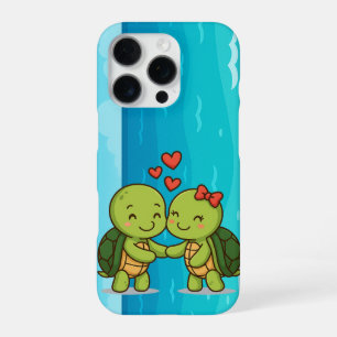 Niedliche Liebe Schildkröten Adortable Cartoon C iPhone 16 Pro Hülle