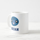 Niedliche Liebe Sie Berry Much Cartoon Blue Berry Kaffeetasse (Vorderseite Links)