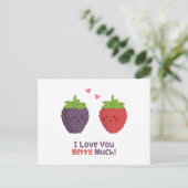 Niedliche Liebe Sie Berry Much Pub Spaß Postkarte (Stehend Vorderseite)