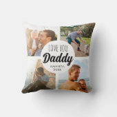 Niedliche Liebe Sie 'Daddy' Custom Foto Collage Kissen (Rückseite)