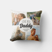 Niedliche Liebe Sie 'Daddy' Custom Foto Collage Kissen (Vorderseite)