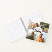 Niedliche Liebe Sie 'Daddy' Custom Foto Collage Notizblock (Innenseite)
