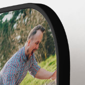 Niedliche Liebe Sie 'Daddy' Custom Foto Collage Pickleball Schläger (Linke Seite)