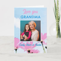 Niedliche Liebe Sie Oma Pink Blume Foto