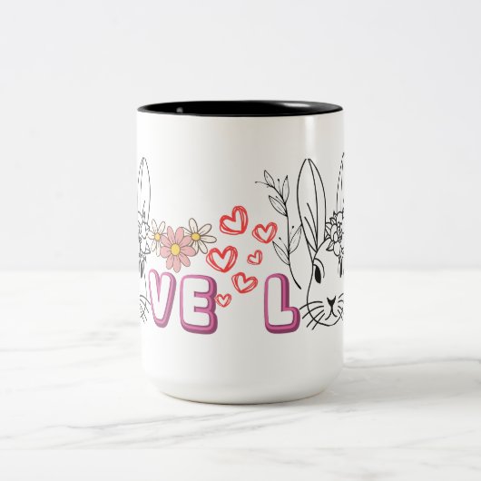 niedliche Liebe Tasse (Mittel)