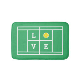 Niedliche LIEBE Tennisplatz Badematte für Bad