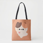 Niedliche Liebe Tortie Cat Tasche (Vorderseite)