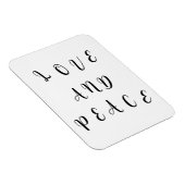 Niedliche Liebe und Frieden Magnet (Rechte Seite)