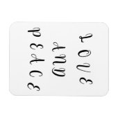 Niedliche Liebe und Frieden Magnet (Horizontal)