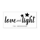 Niedliche Liebe und Lichtstars Personalisierter Ur Gummistempel (Prägung)