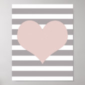 Niedliche Liebe Unterschreiben Poster (Vorne)