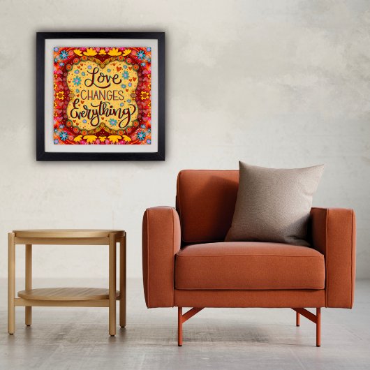 Niedliche Liebe verändert alles Inspirivity Poster