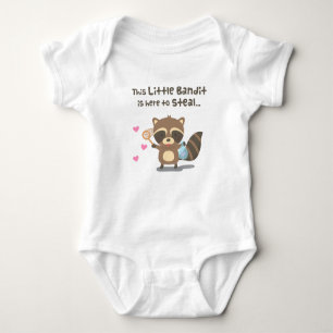 Niedliche Liebe verdeckter BanditRaccoon für Babys Baby Strampler