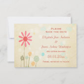 Niedliche Liebe-Vögel Save the Date Einladung (Rückseite)