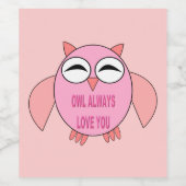 Niedliche Liebe Weinetikett (Einzelnes Label)