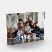 Niedliche Liebe Weißes Skript, benutzerdefiniert,  Fotoblock (Links)