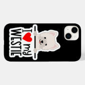 Niedliche Liebe Westie Case-Mate iPhone Fall Hülle (Rückseite (Horizontal))