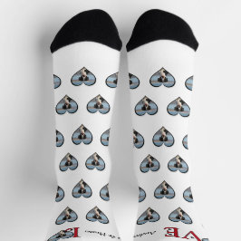 Niedliche Liebe Wörter mit Foto für Hunde oder Per Socken