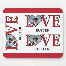 Niedliche Liebe Wörter mit Hunden-Foto