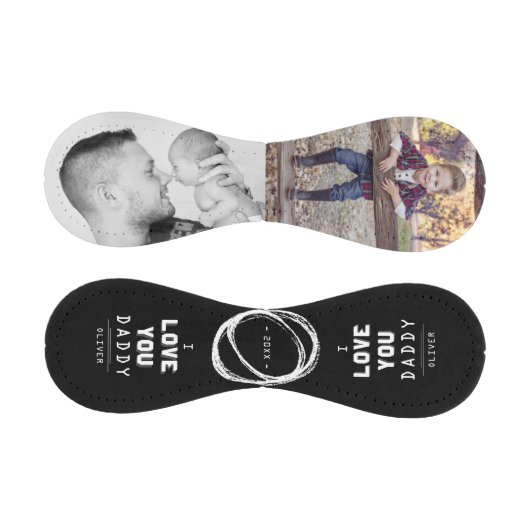 Niedliche Liebe You Daddy Black 2 FotoCollage Baseball (Paneele)