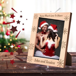 Niedliche Liebe zum Personalisieren Geätzte Rahmen