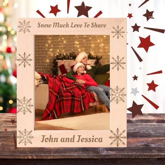 Niedliche Liebe zum Personalisieren Geätzte Rahmen