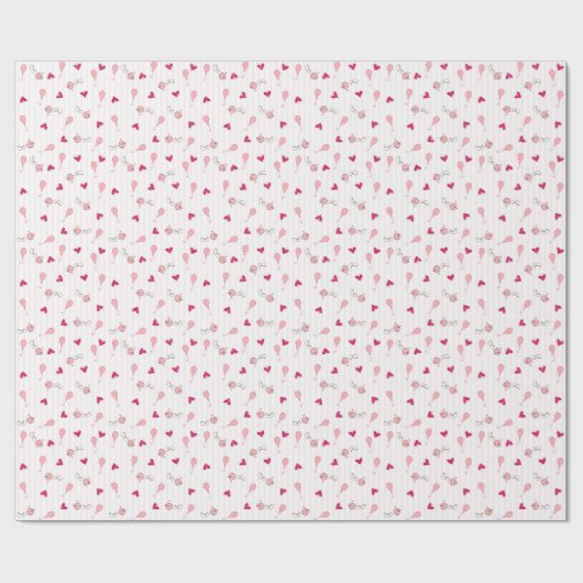 Niedliche Liebesvögel Geschenkpapier (Flach)