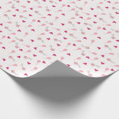 Niedliche Liebesvögel Geschenkpapier (Ecke)