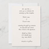 niedliche Liebesvögel Hochzeitskarten Einladung (Rückseite)